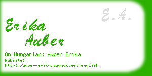 erika auber business card